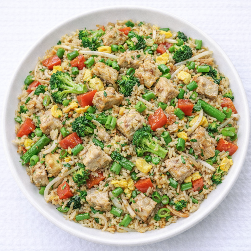 Arroz chaufa de pollo