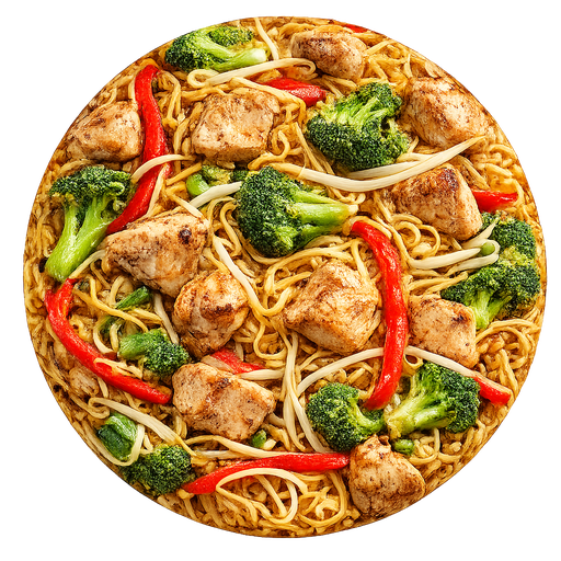 Salteado oriental de pollo
